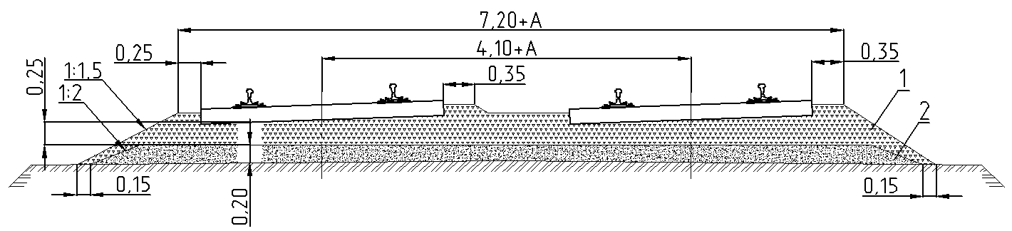 Требование к пропуску поездов балласт балластная. Поперечный профиль верхнего строения ЖД пути. Ширина междупутья на перегонах и станциях. Балластные шлейфы на ЖД. Верхнее строение пути.