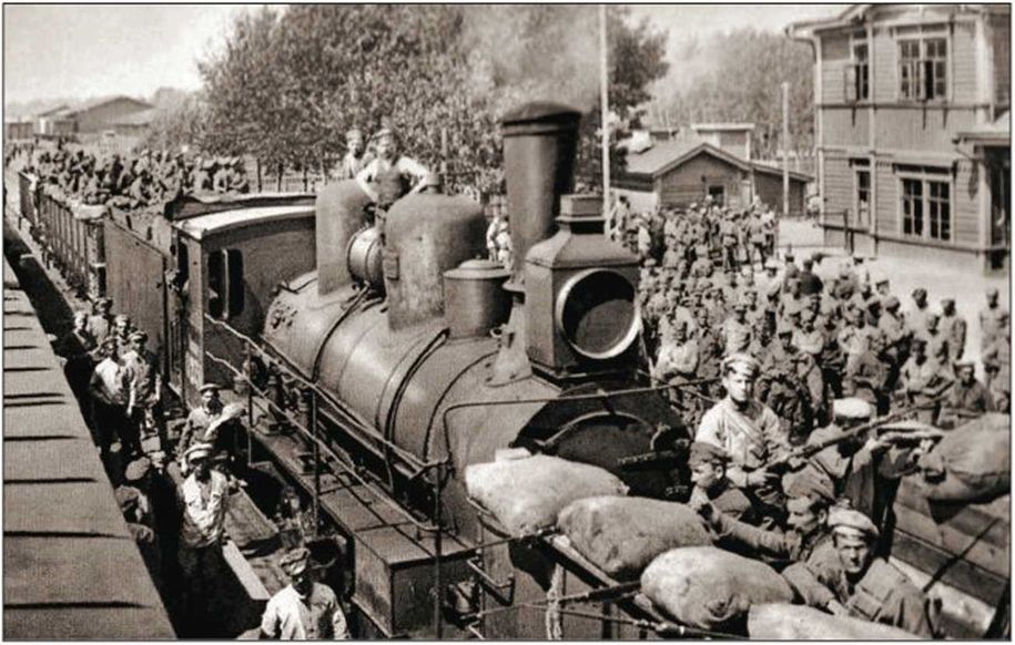 Железная дорога - военное положение и послевоенное строительство Железная дорога - военное положение и послевоенное строительство